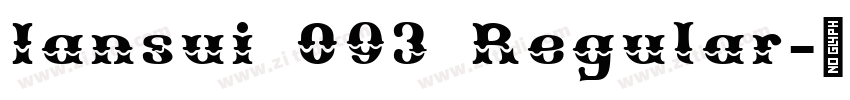 Iansui 093 Regular字体转换